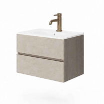 GENOVA 60, NOCE AMERICANO+ALMOND, MOBILIER SUSPENDAT, CU 2 SERTARE , LATERALE NOCE AMERICANO, FRONT ALMOND, 60X46XH51CM, GENOVA62-NA-IA